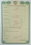 Свидетельство о браке<br />до 1993 года